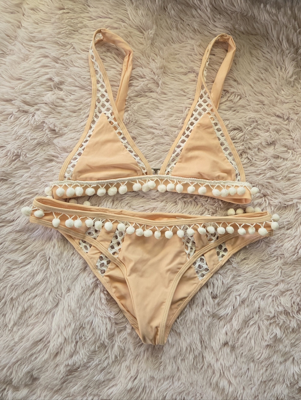 Tularosa Pom Pom Bikini | Top S / Bottom M